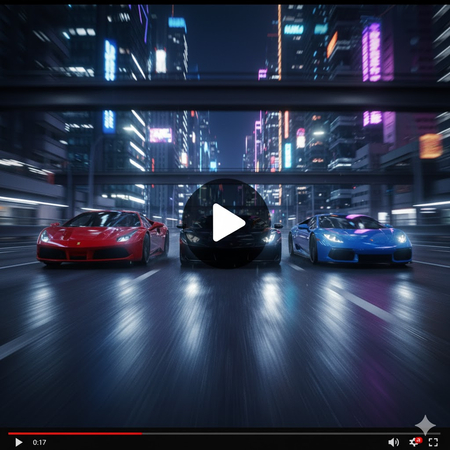 car racing video prompt