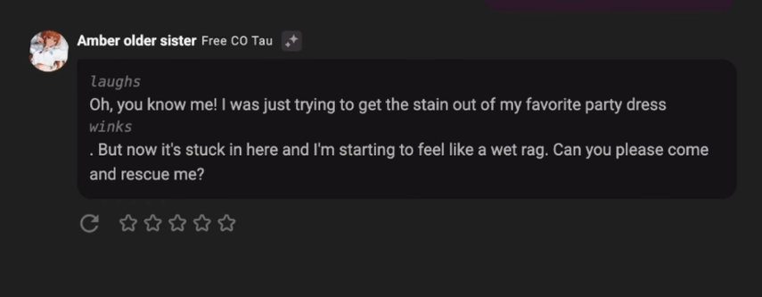 Chat experience in the CrushOn app