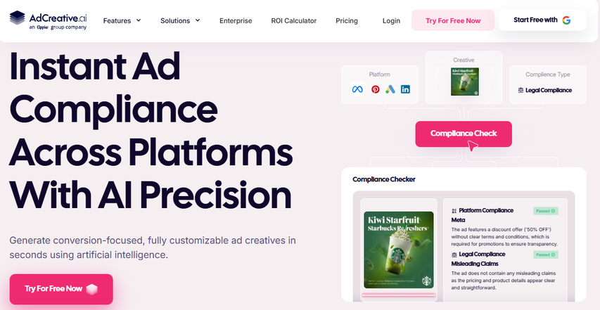 Checking ad compliance using Ad Creative AI