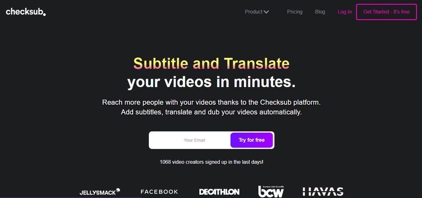 CheckSub YouTube subtitle downloader
