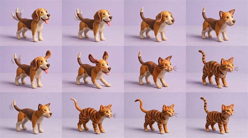 Claymation Stop Motion AI Videos