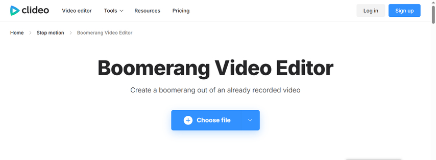 boomerang to video clideo