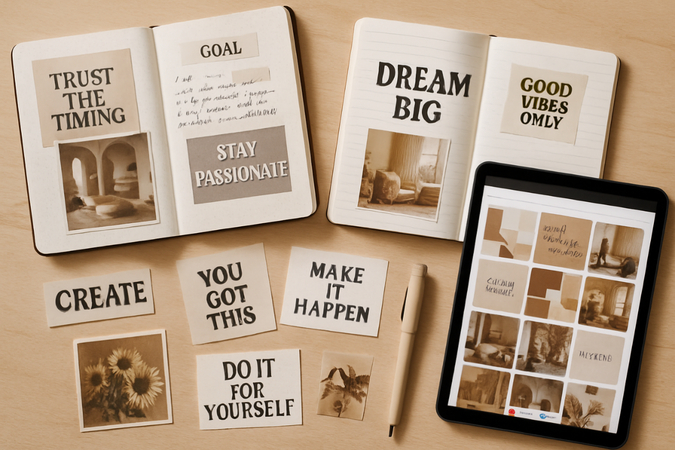 search inspiration on pinterest and magazines