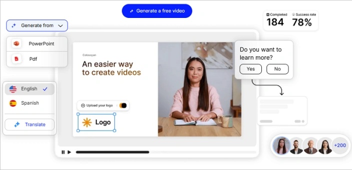 colossyan ai video ads maker