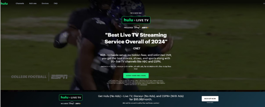 CrackStreams alternative Hulu + Live TV