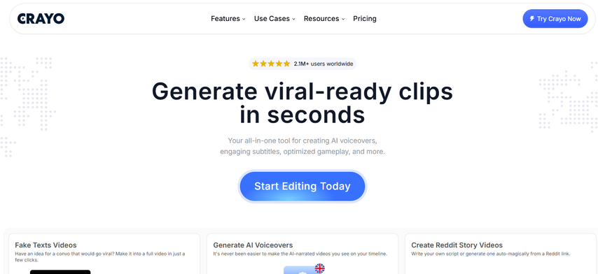 Crayo AI video generator