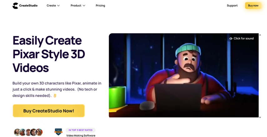 CreateStudio Lumen5 alternative