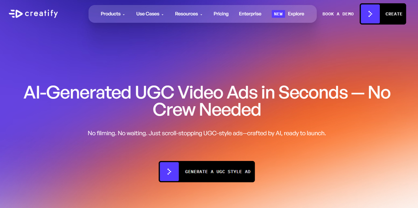 Creatify AI UGC video ads generator
