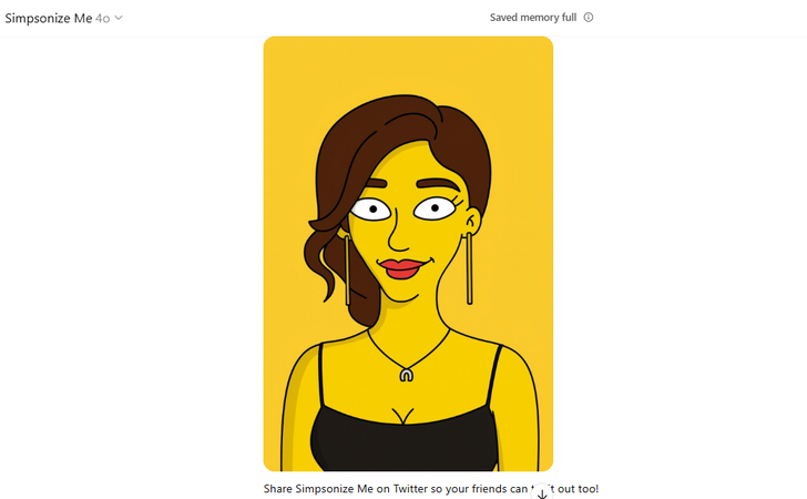 Creating and downloading the Simpsons character using ChatGPT