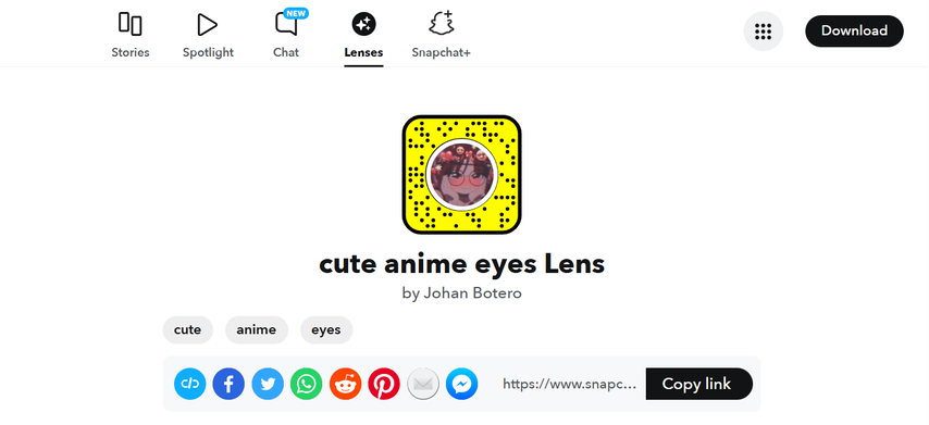 fun animated eye cartoon filter on snapchat