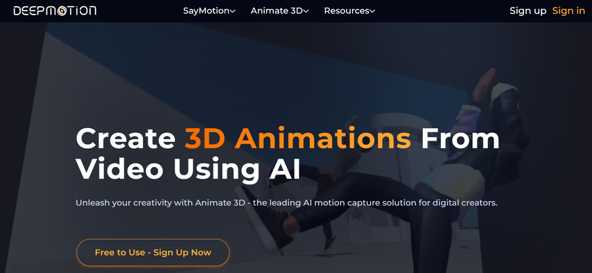 deepmotion 3d cat animation