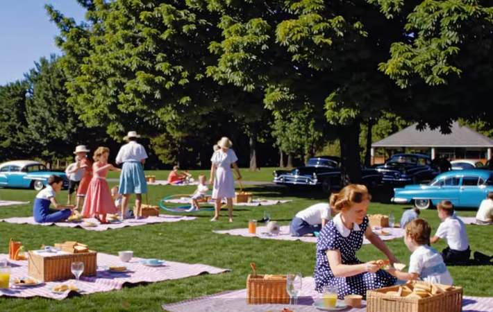 Describing film style and visual era in Sora AI video prompts