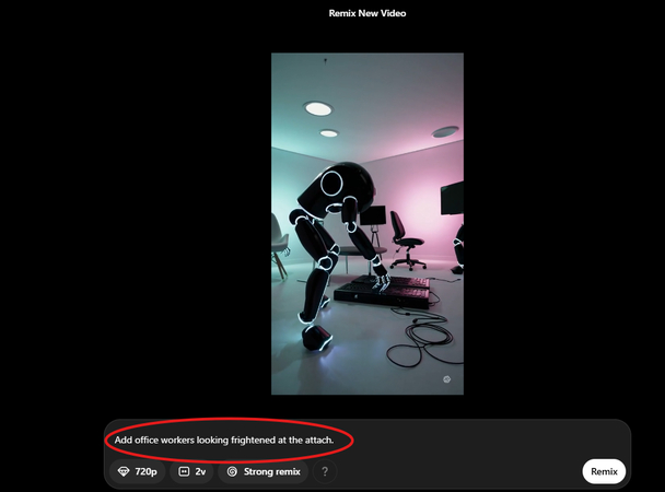 Describing remixing ideas in Sora AI Text to Video