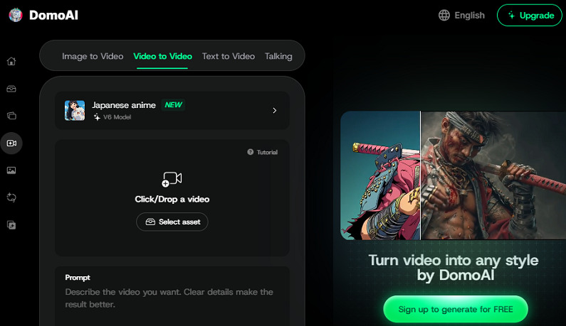 domu ai anime video generator