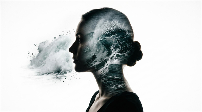 Double exposure AI video