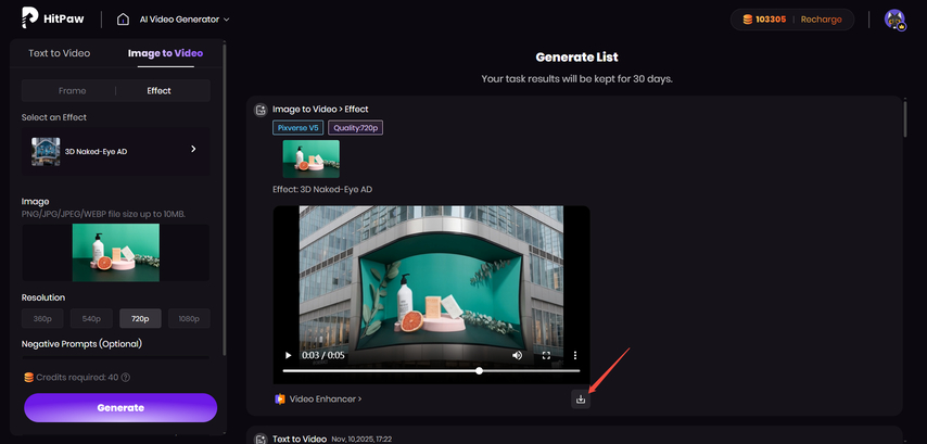 download 3d ad video