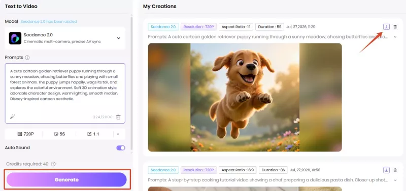 create and download ai cartoon video from hitpaw online