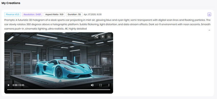 Download AI Hologram Video