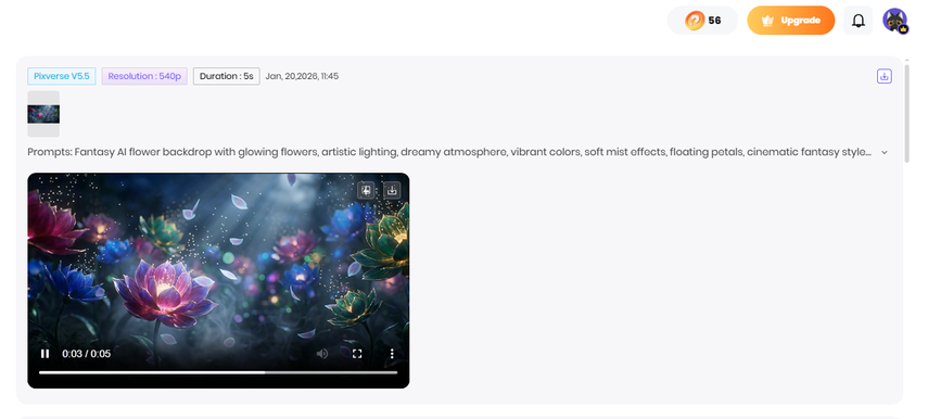 download ai flower backdrop video