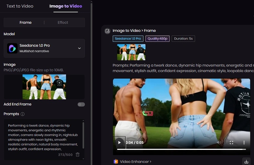 download generated twerk dance video