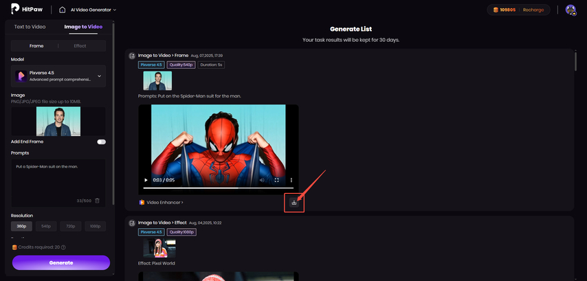download spider man ai video