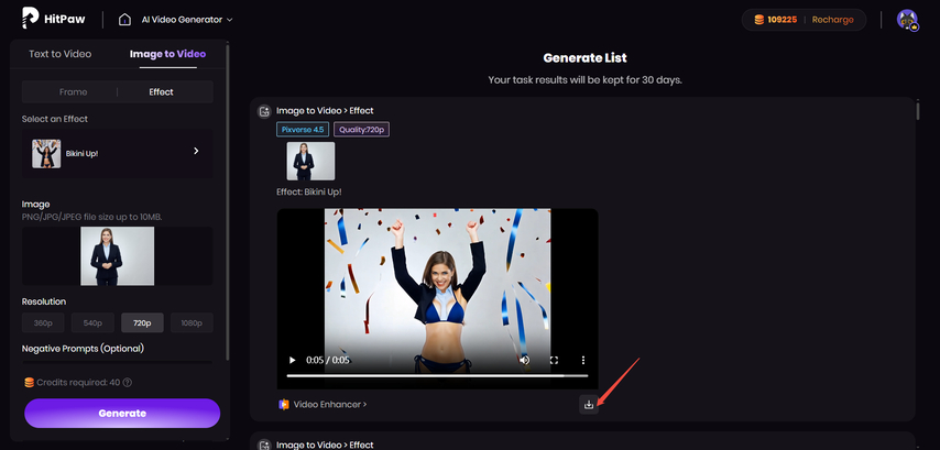 create ai bikini video from photo