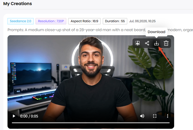 download ugc video from hitpaw online video generator