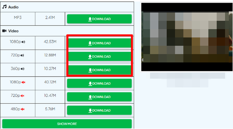 Downloading a YouTube video