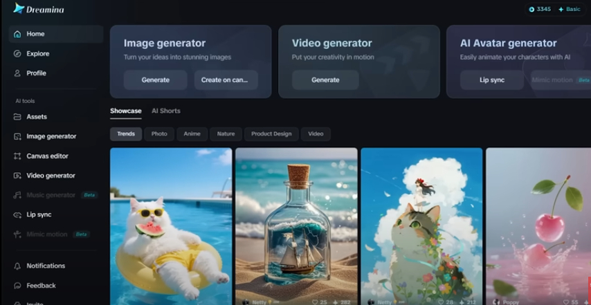 Dreamina AI video generator