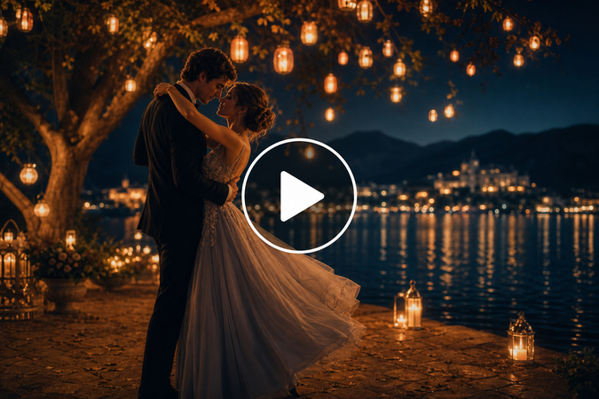prompt de cena romântica sonhadora