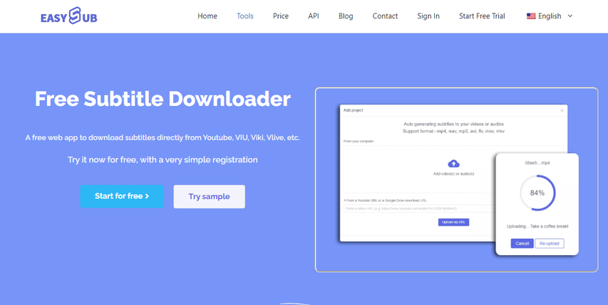 EasySub YouTube subtitle downloader