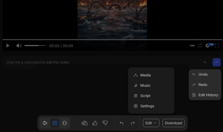 edit invideo ai generated video