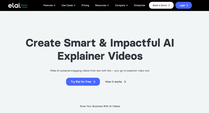 Elai.io AI explainer video maker