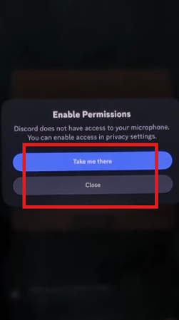 Enabling permission for screen sharing on Discord