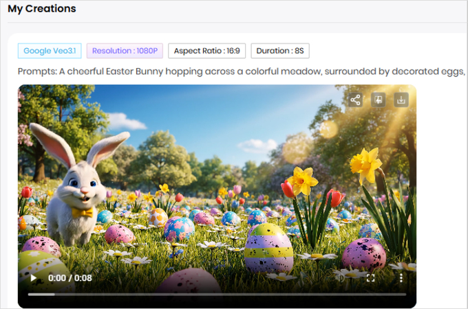 export ai easter bunny video
