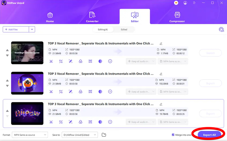 Exporting edited video that fits Instagram