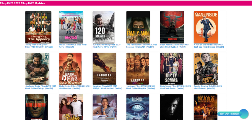 Filmy4WEB Bollywood movie download site