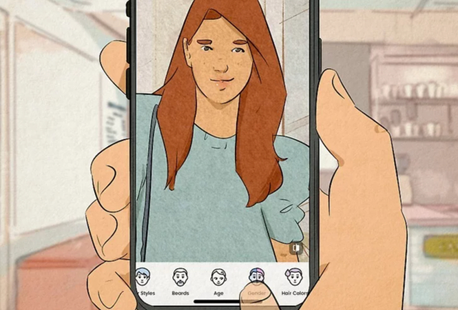 locate gender swap option faceapp