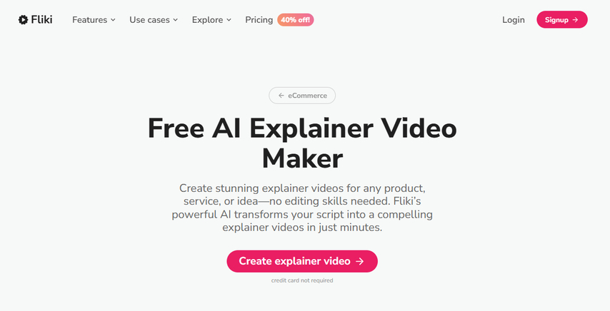 Fliki AI explainer video maker