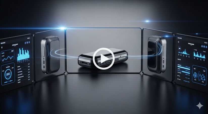 futuristic text product