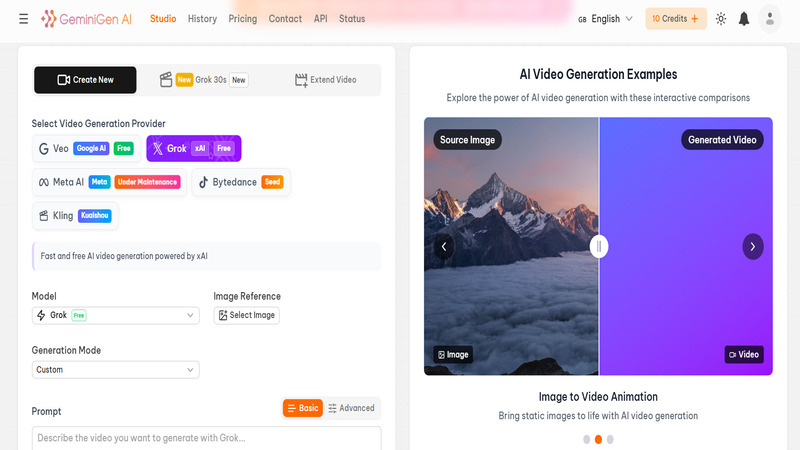 geminigen ai video generation tool