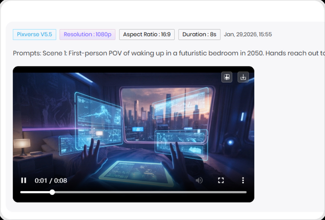 Generate and download video