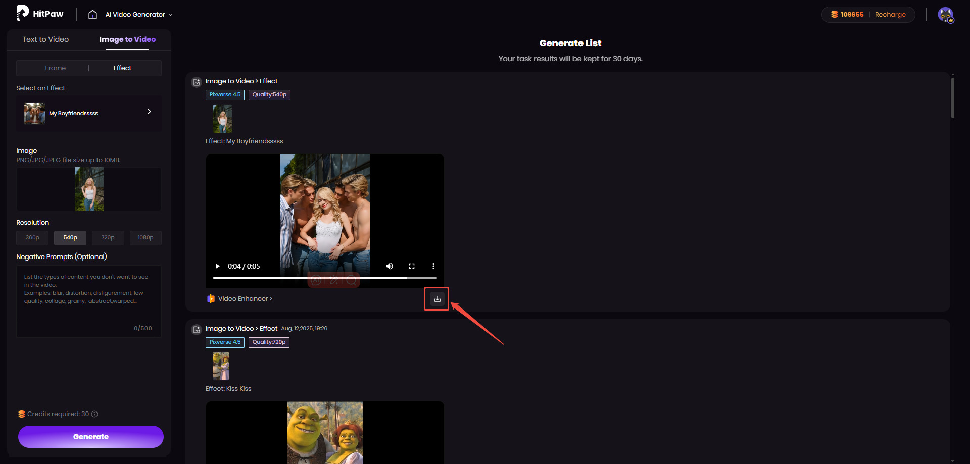 gerar vídeo usando efeito de namorada e namorado falsos