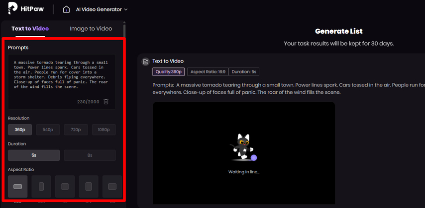 Generating a short movie clip with text prompts