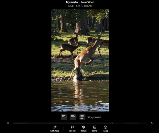 Generating a video in Sora AI Text to Video Storybook
