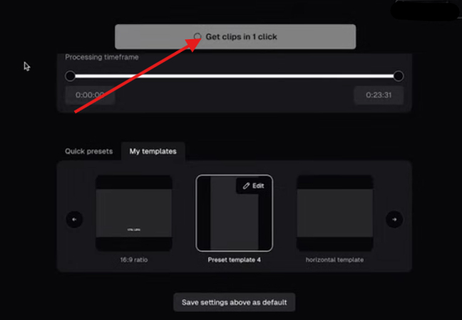 Generating viral moments in a video in OpusClip