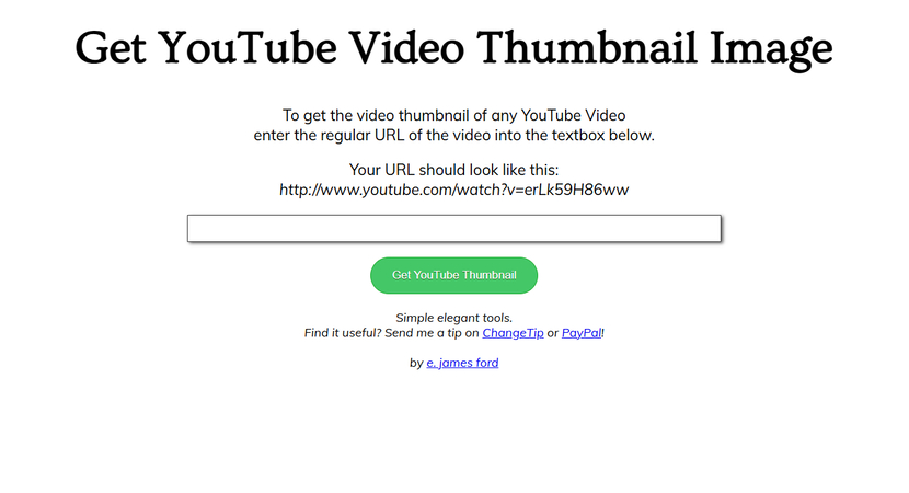 Get YouTube Thumbnail YouTube Thumbnail Grabber
