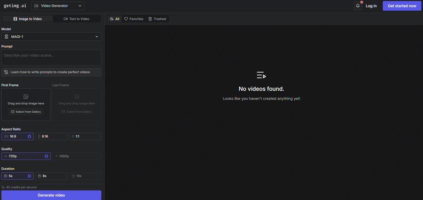 Getimg.ai uncensored AI video generator