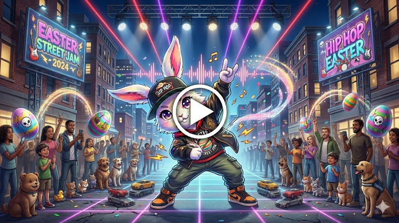 dancing easter bunny gif