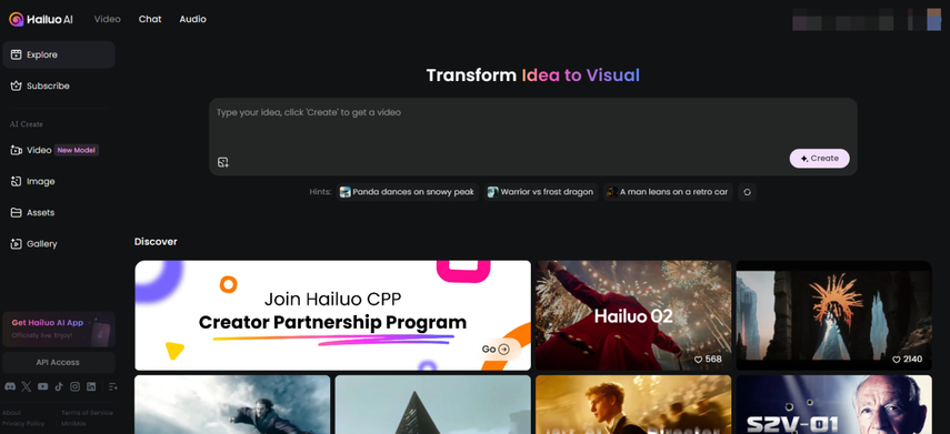 Hailuo AI Video and Image Generator